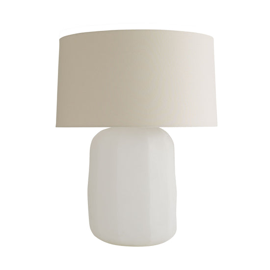 Frio White Glass Lamp