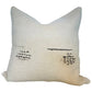 One-of-a-Kind Hemp Pillow Cover 22" x 22" Ivory Bark II