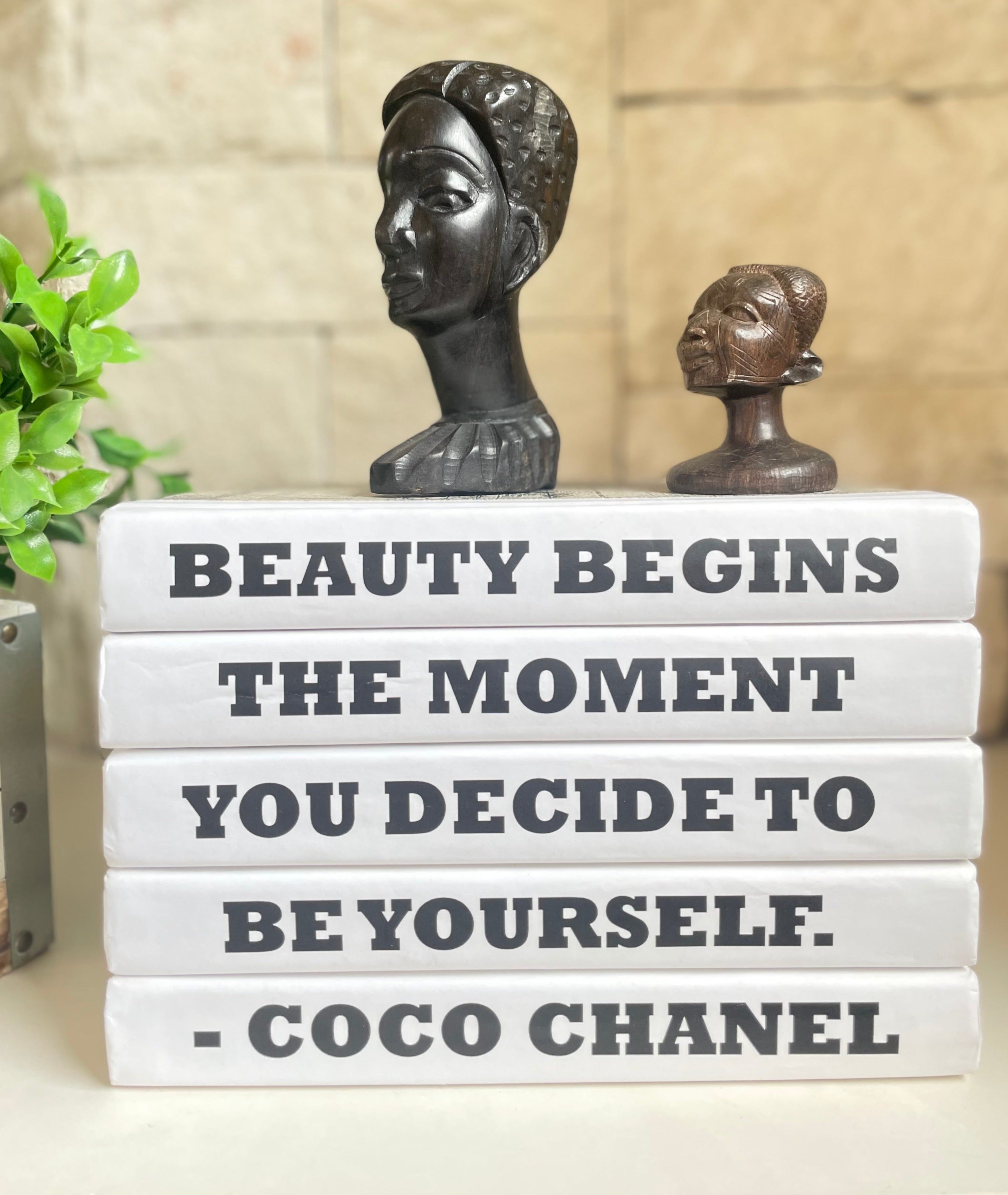 Quotation Book Set - Coco Chanel Beauty begins the moment – Münjar
