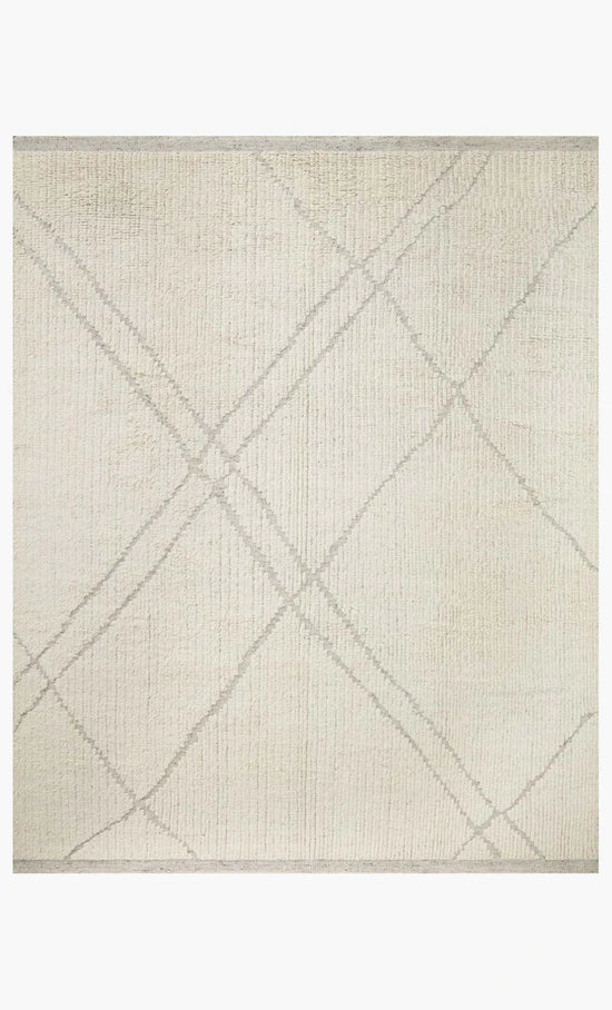 Gwyneth Handknotted Rug Ivory Silver