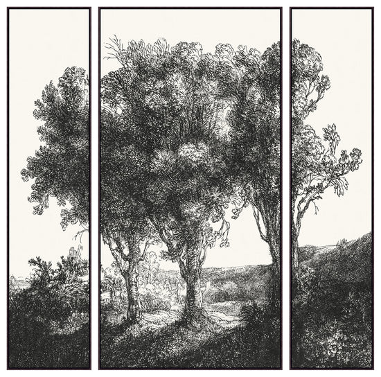 Countryside Etching Triptych (Set of 3)